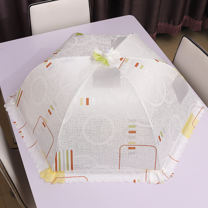 盖桌子遮菜防尘罩全布饭桌蚊帐伞圆形大号餐桌碗罩防苍蝇盖菜罩子