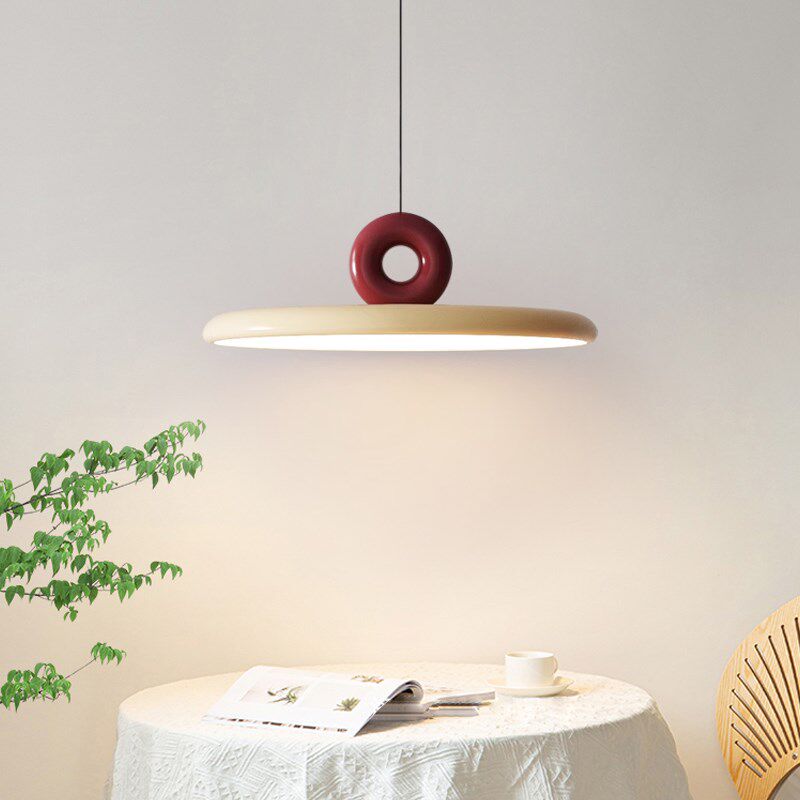 餐厅吊灯创意飞碟极简现代简约奶油风吧台饭厅中古餐桌灯中山灯具,家装灯饰光源,餐厅吊灯,淘宝优惠券,粉丝福利购,淘宝优惠卷