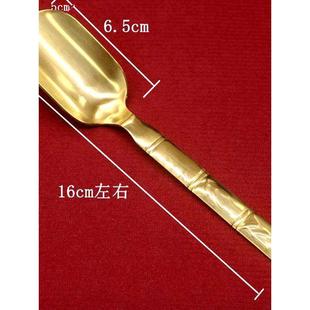 黄铜香灰铲家用香灰勺铲香炉灰香炉压平器佛堂清理用品香炉灰压