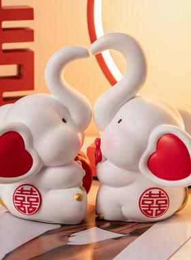 新婚礼物送新人可爱情侣对象摆件订婚客厅婚房装饰送新娘结婚礼物