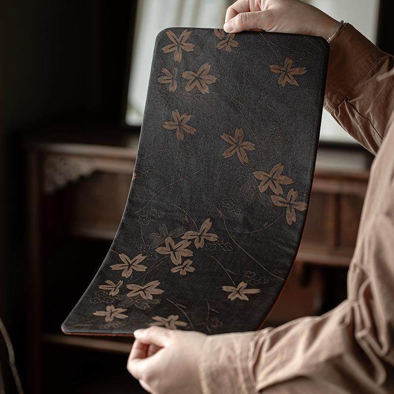 老料香云纱茶席茶垫子布艺隔热垫杯垫防水茶几桌旗桌布干泡茶台布,餐饮具,茶道/零配,淘宝优惠券,粉丝福利购,淘宝优惠卷