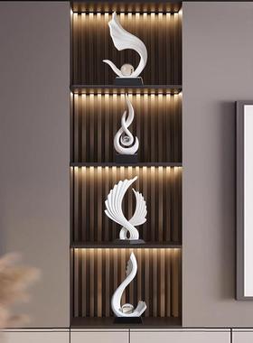 轻奢高档风生水起酒柜装饰品摆件高级感客厅电视柜办公室家居饰品