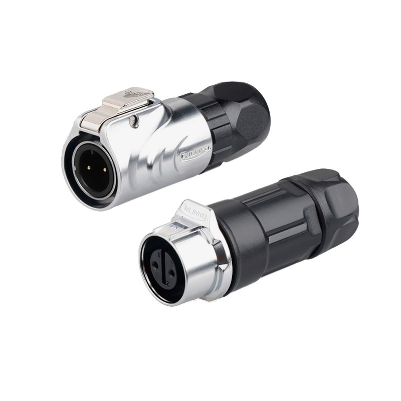凌科LP-12金属线对线公母电源2 3 4 5 6 7 8芯防水航空插头连接器