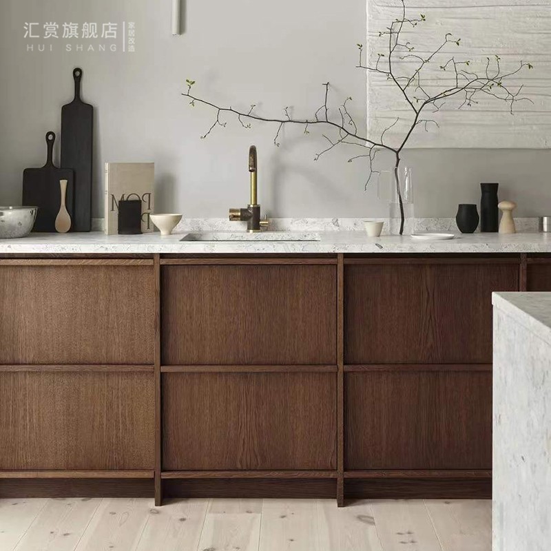 厨房防油贴纸自粘家具翻新防水防潮橱柜桌面柜子衣柜冰箱柜门改色