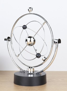 创意银河系永动仪USB插电电池两用学生物理磁性减压玩具桌面摆件