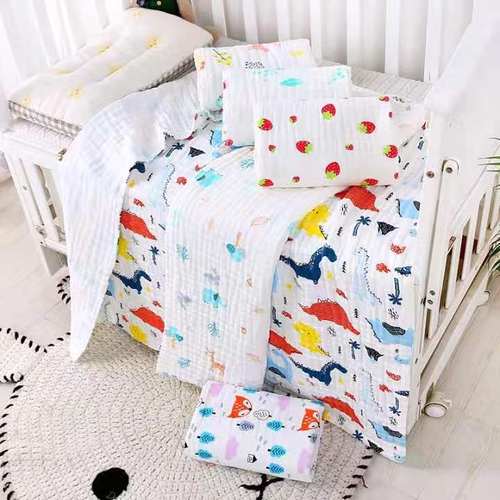 纯棉纱布新生婴儿浴巾初生儿包巾柔软亲肤全棉宝宝包被春秋款抱被