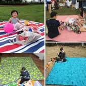 红白格野餐垫防潮垫户外地垫野餐布沙滩防潮帐篷野营草坪垫加厚