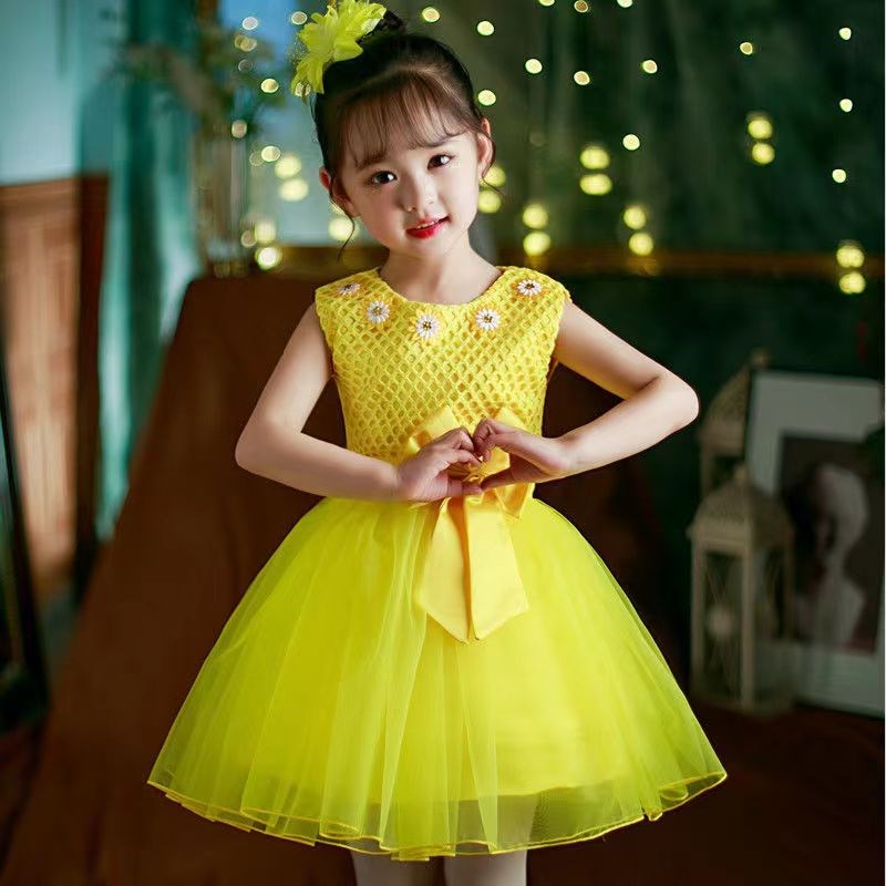 六一儿童演出服幼儿园可爱女童舞蹈服公主裙蓬蓬裙班级合唱表演服