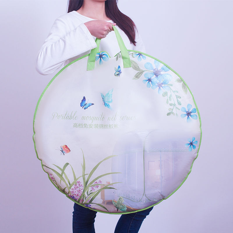 子母床蚊帐免安装蒙古包家用上下床高低床学生宿舍1m1.2米床纹账