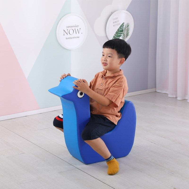 欧标软体摇摇乐早教儿童感统训练软包坐凳宝宝摇马座椅木马教玩具