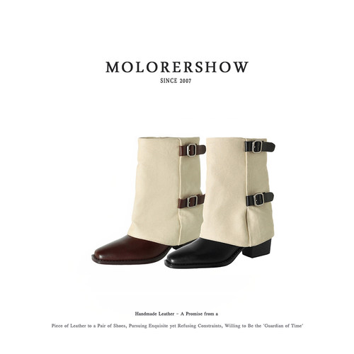 MOLORERSHOW极简风粗跟