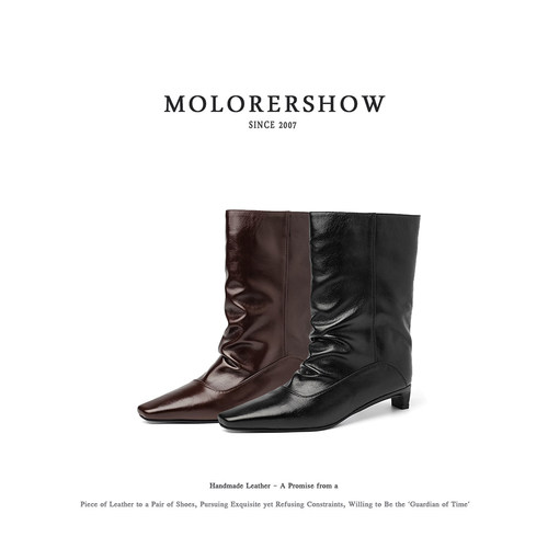 MOLORERSHOW极简风粗跟