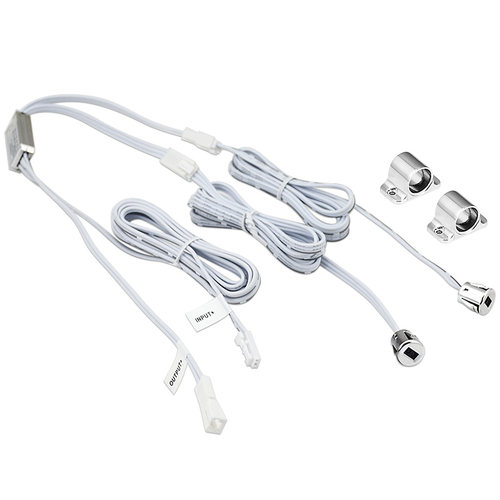 12v24v双头门碰感应开关5a开门即亮关门即灭衣柜橱柜led灯带移门