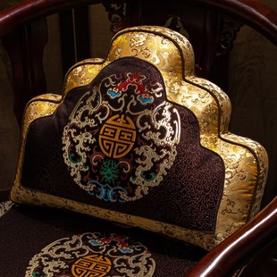 新中式抱枕沙发客厅靠枕床头靠背垫办公室腰枕腰靠圈椅靠垫套含芯