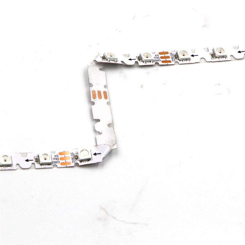 s型WS2812B窄版全彩60灯每米3535/5050幻彩跑马流星折叠软灯带5v