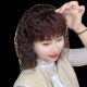 假发女发箍刘海一体真人发头顶蓬松增发量遮白发玉米烫卷发补发片