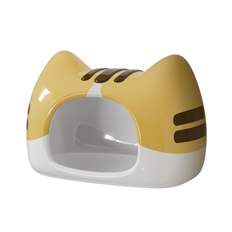 布卡星喵屋仓鼠公仔陶瓷窝夏天降温躲避屋金丝熊笼子专用造景用品