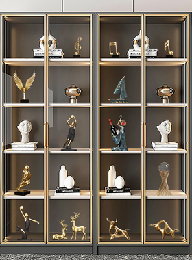 酒柜装饰品摆件家居软装高级轻奢搭配套装客厅电视柜高档工艺品