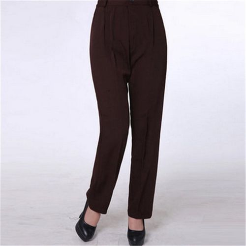 酒店工作服裤子黑色厨师工作裤男女宽松职业工作裤服务员工作服裤