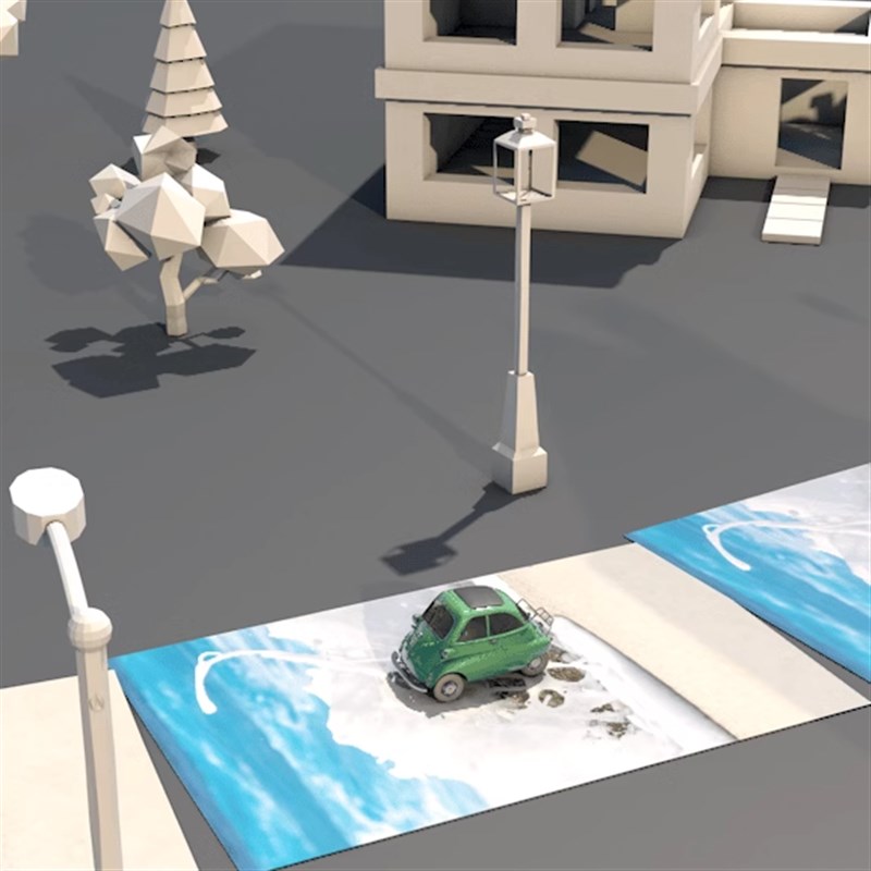 C4D新款折纸生长动画源文件动力学压生长学习交流参考2024A566