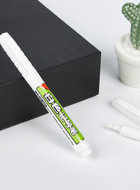 12支装 宝克MP2907白色油性记号笔 美术广告勾线标记小号单头马克