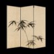 东方美学新古典屏风折叠移动客厅玄关入户茶室卧室床头折屏竹子画