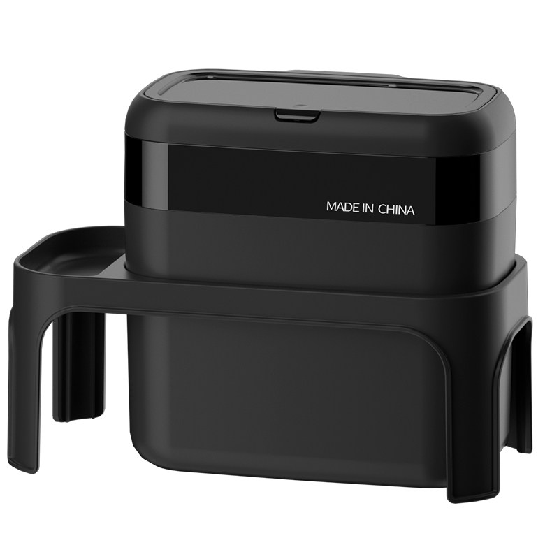 车载垃圾桶多功能按压式带盖子大号窄夹缝家用汽车内用通用雨伞收