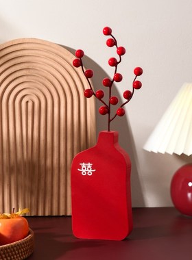 结婚订婚装饰摆件喜庆喜字婚房布置客厅小摆件送新人礼物用品大全