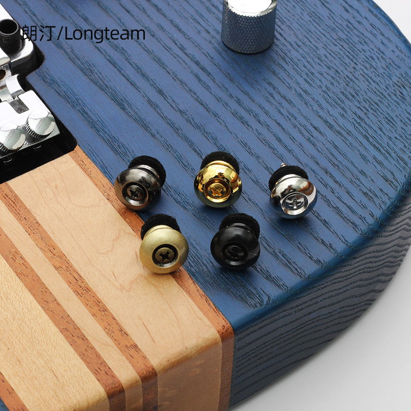 金色银色防滑民谣木吉他背带扣古铜贝司电吉他背带钮加厚尾钉套装