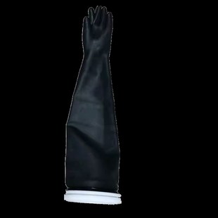 米开罗那黑色耐酸碱长臂手套箱试验箱科研手套800 1.6 160