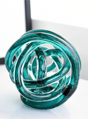 每周一三五10点上新/北欧风格彩色玻璃麻团摆件家居桌面装饰H3-5