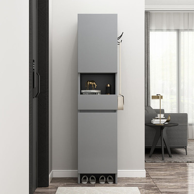 实木进门鞋柜家用门口柜子小尺寸门外超窄迷你定制入户单门玄关柜