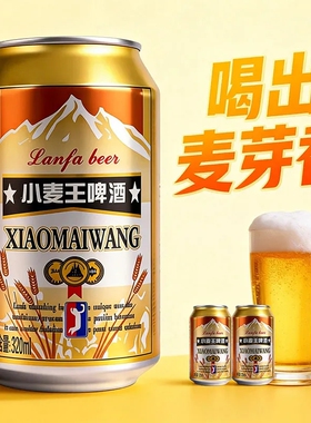 【官方正品】小麦王啤酒醇厚浓郁整箱新日期聚会年货推荐泡沫箱