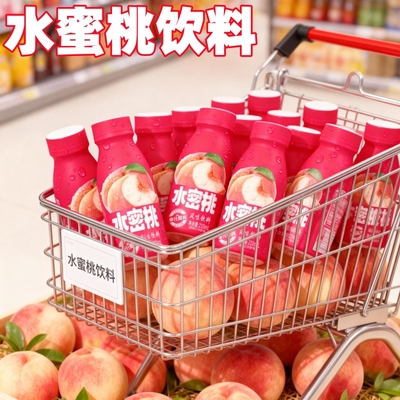 【秋冬推荐】水蜜桃果味风味饮料官方推荐10瓶装整箱水果饮品清口
