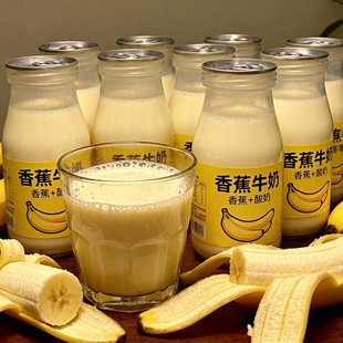 【囤货20瓶】香蕉牛奶风味饮品官方推荐香浓果味清爽解腻秋冬福音