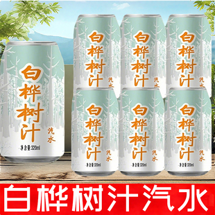 東北風味樺樹汁汽水白樺樹汁飲料東北特產80后飲品碳酸類汽水 經典