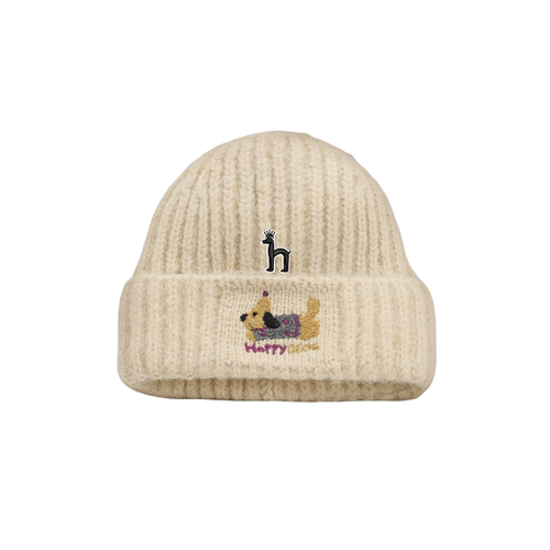 【一折专区】Horgias哈吉斯尼森毛线帽女秋冬保暖护耳针织包头帽