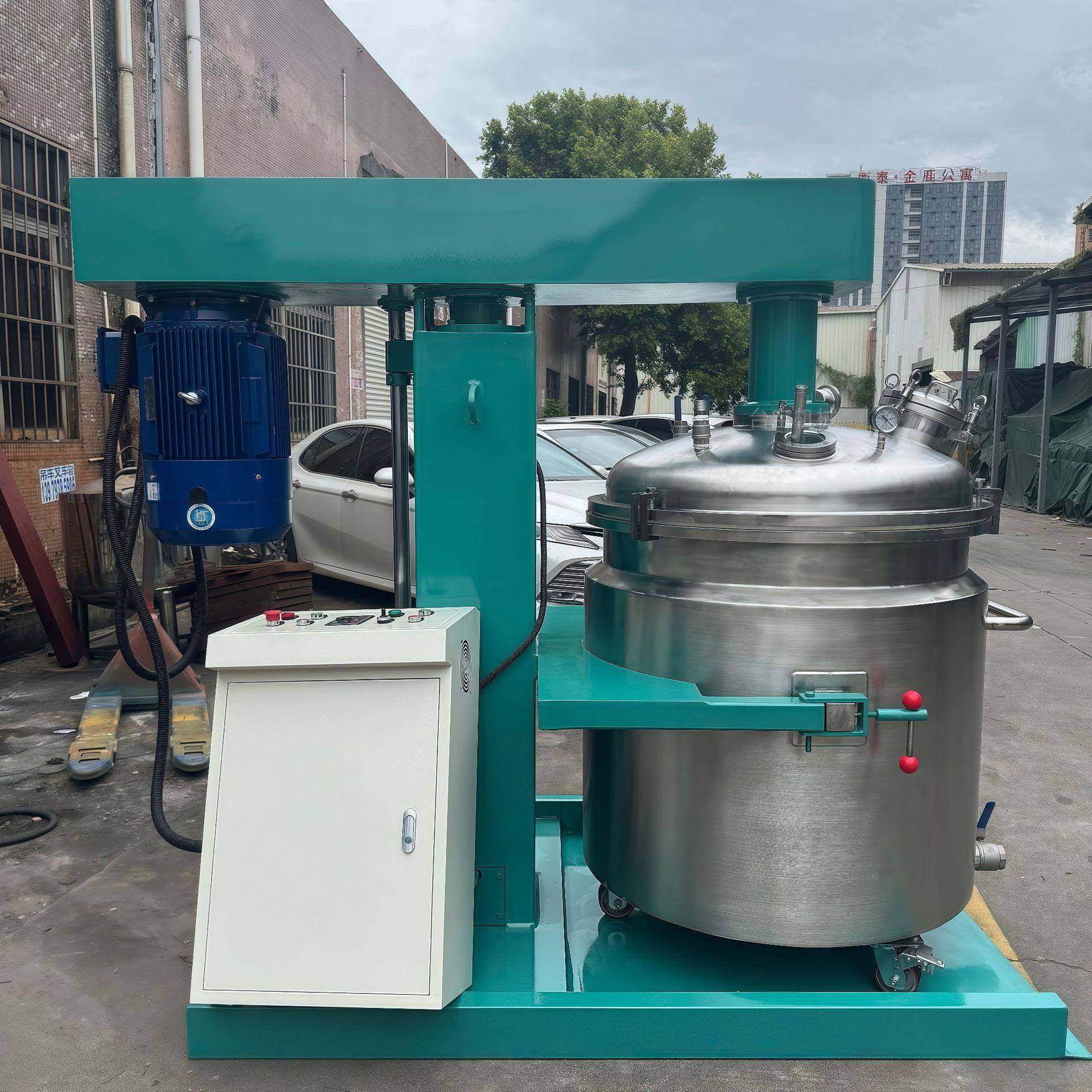 厂家直销真空分散机油漆涂料胶水高速脱泡搅拌机可升降真空搅拌机