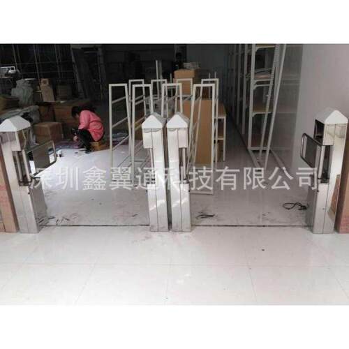超市单向出入口雷达感应门商城摆闸门禁单向感应门带语音播报