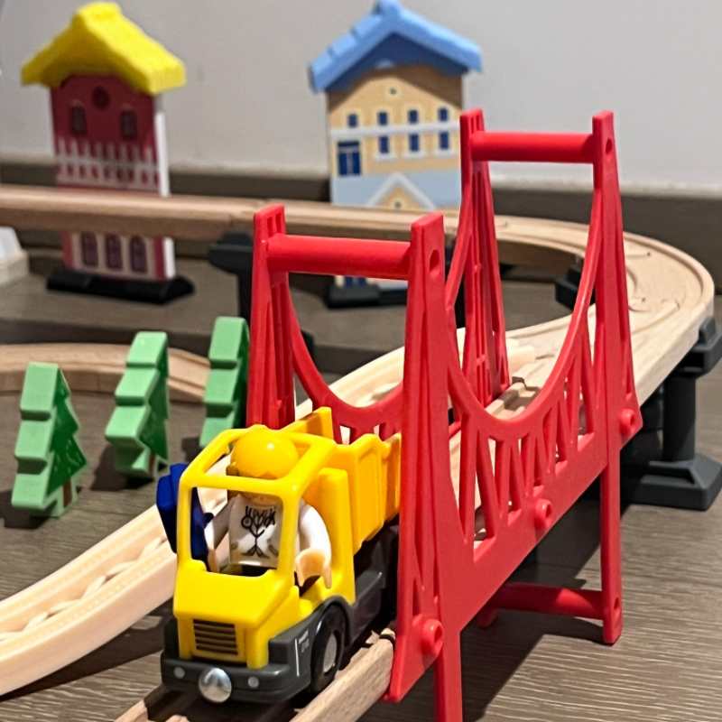 火车轨道积木儿童拼装益智早教