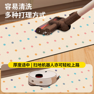 厨房地垫奶油长条吸水吸油防滑脚垫免洗耐脏硅藻泥门垫耐脏防摔垫