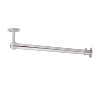 L型衣柜内部挂杆纵向挂衣杆衣橱衣架杆顶装吊装支撑杆不锈钢杆