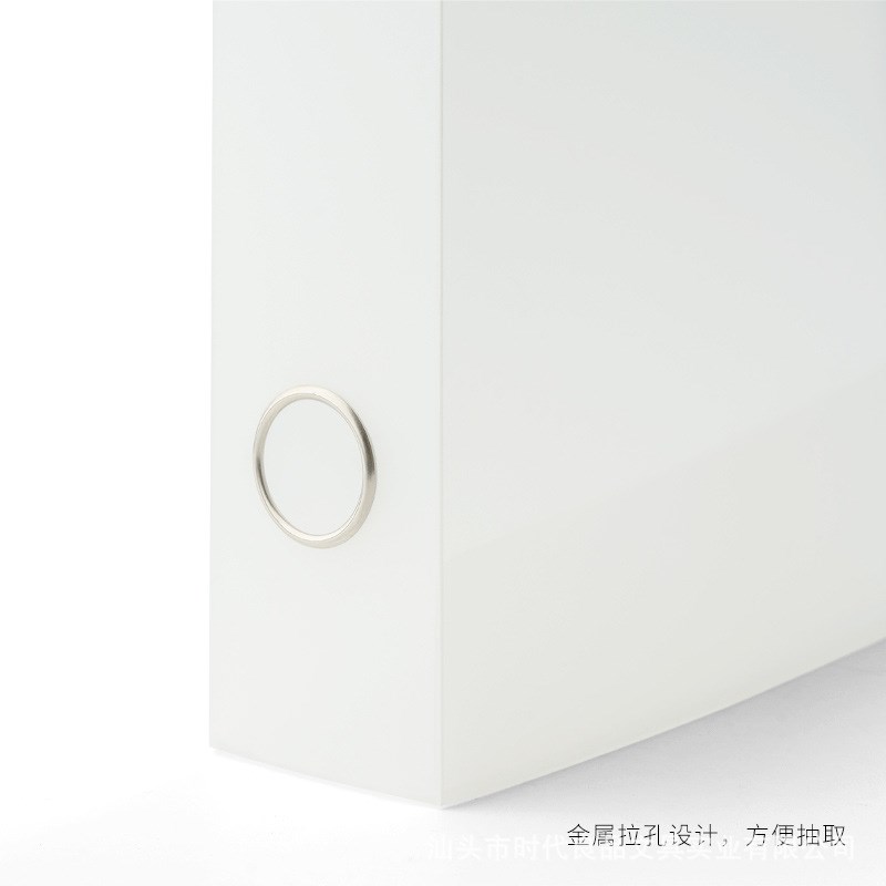 大容量加厚档案盒抽拉圆孔文件收纳神器复古桌面会计凭证收纳神器