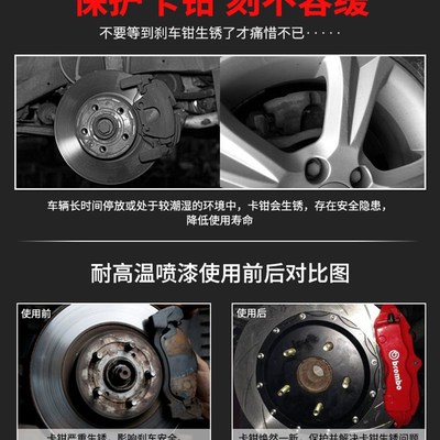 汽车排气管耐高温油漆自喷漆金属耐热杆栏钢铁门银粉漆氟碳防锈漆