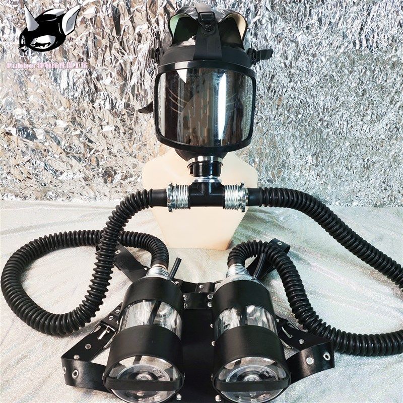 镀银弧形防毒面具装 负压瓶呼吸袋装镀银镜片大视野全面罩o,五金/工具,防护面罩,淘宝优惠券,粉丝福利购,淘宝优惠卷