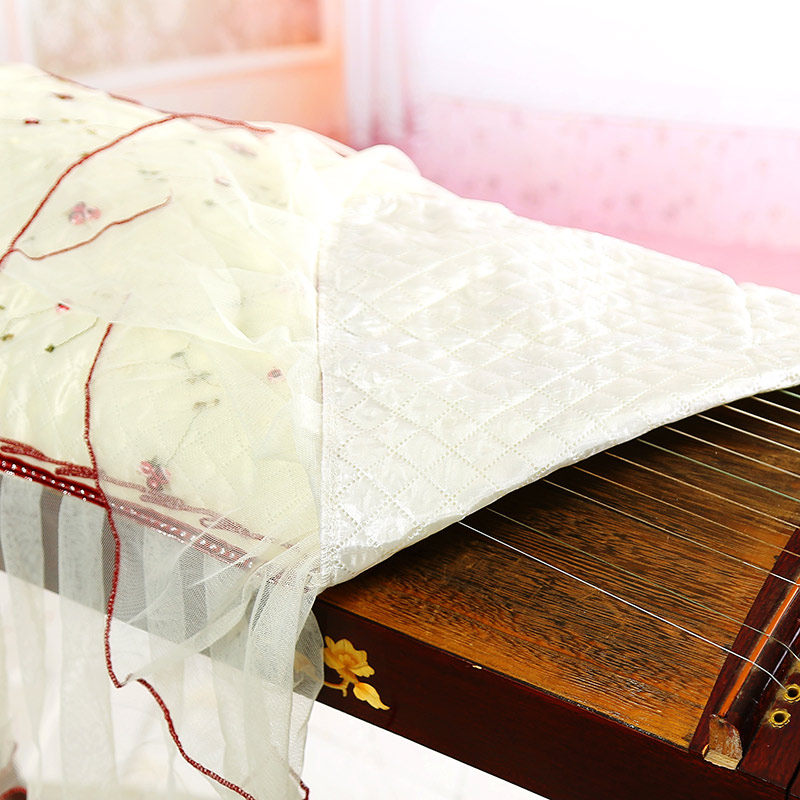 古筝罩防尘罩新款古典蕾丝古筝盖布布艺防滑古筝通用款绣,乐器/吉他/钢琴/配件,乐器罩,淘宝优惠券,粉丝福利购,淘宝优惠卷