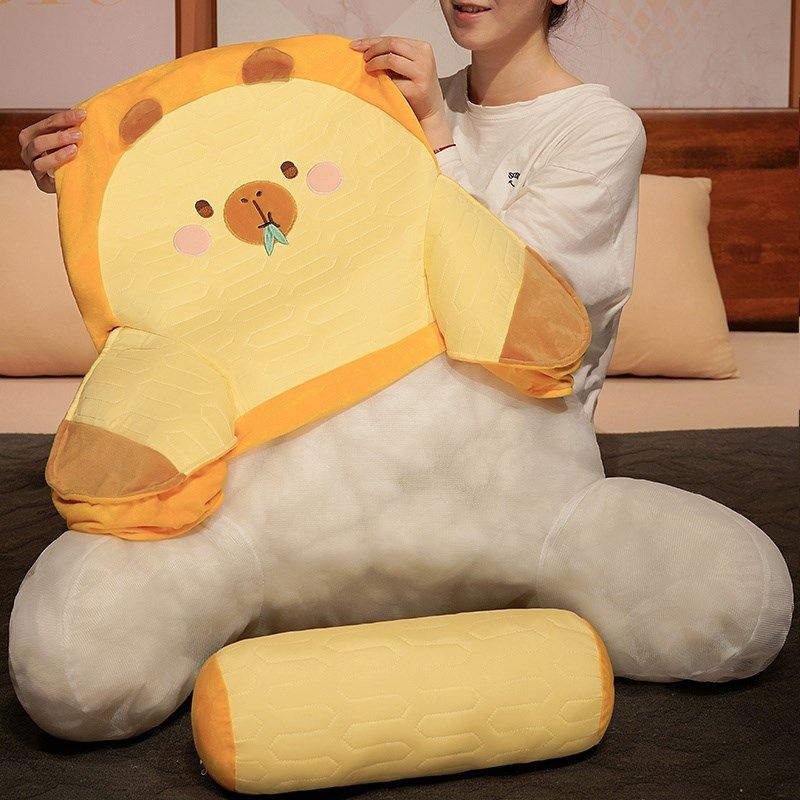 卡皮巴拉办公室座椅靠枕椅子护腰靠垫腰靠腰垫腰枕靠背垫沙发抱枕,居家布艺,腰靠垫,淘宝优惠券,粉丝福利购,淘宝优惠卷