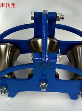 新钢轮款电缆放线滑轮重型钢轮管口尼龙轮直跑三联滑车钢轮井专用