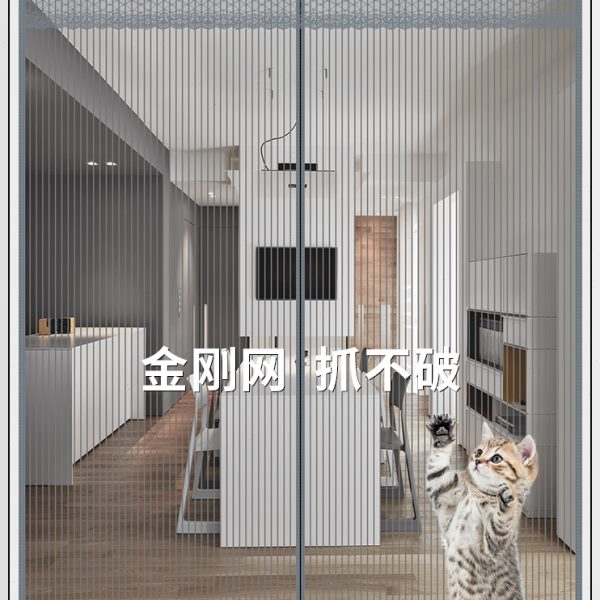 夏季家用高档磁性加密纱网门帘防蚊防蝇通风磁铁对吸卧室客厅大门