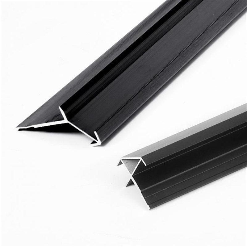 9厘铝合金木饰面板收口条背景护墙板装饰条18mm金属工字阳角线条